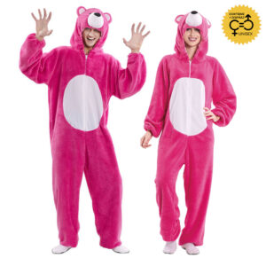 DISFRAZ UNISEX DE OSO ROSA ADULTO