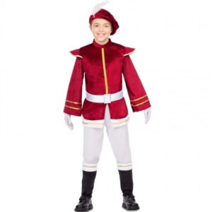 DISFRAZ DE PAJE REY MAGO GRANATE INFANTIL