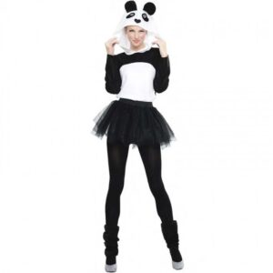 DISFRAZ DE OSO PANDA CON TUTÚ PARA MUJER