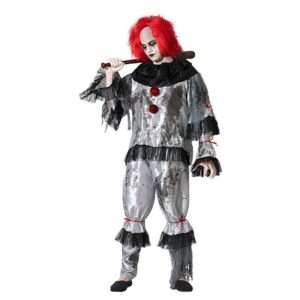 DISFRAZ DE PAYASO GRIS PARA HOMBRE
