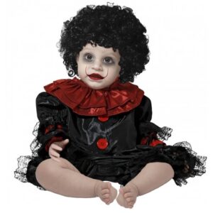 DISFRAZ DE PAYASO NEGRO PARA BEBÉ