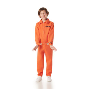 DISFRAZ DE PRESO CONVICTO NARANJA UNISEX INFANTIL