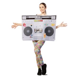 DISFRAZ DE RADIOCASSETE DE LOS 80 UNISEX