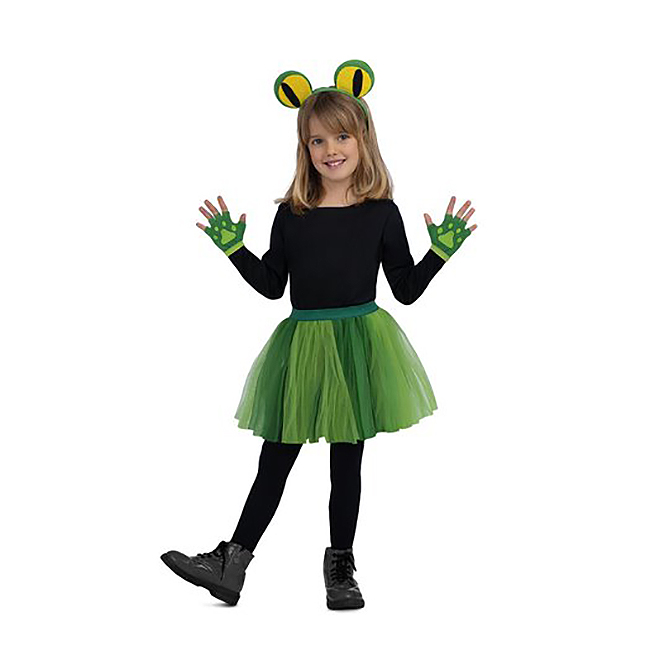 DISFRAZ SET DE RANITA PARA NIÑA