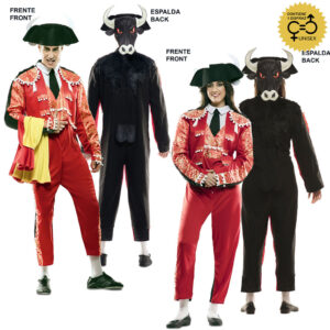 DISFRAZ DOBLE FUN! DE TORERO-TORO UNISEX ADULTO
