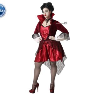 DISFRAZ DE VAMPIRESA ROJO MUJER
