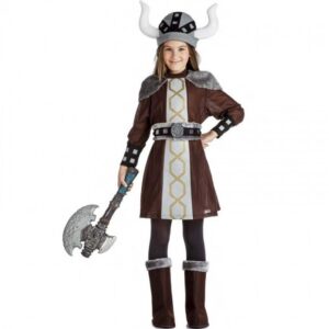DISFRAZ DE VIKINGA SALVAJE PARA NIÑA