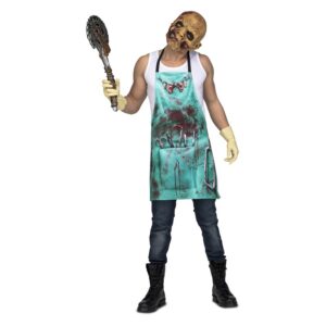 DISFRAZ-DELANTAL DE CIRUJANO LOCO PARA ADULTO