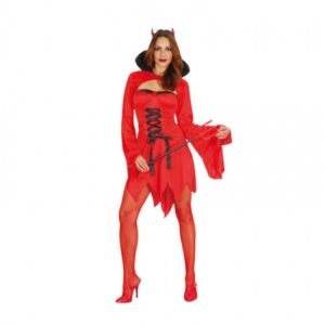 DISFRAZ DE DIABLESA ROJO MUJER