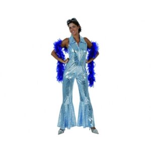 DISFRAZ DE DISCO AZUL MUJER