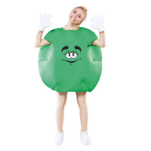 DISFRAZ DE DULCE VERDE M&M ADULTO