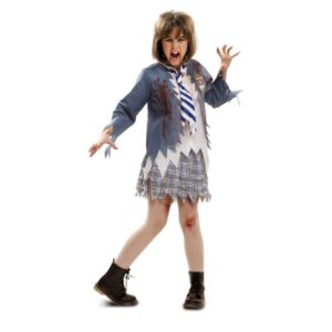 DISFRAZ DE ESTUDIANTE ZOMBIE NIÑA