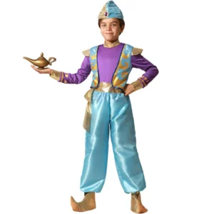 DISFRAZ GENIO VIOLETA NIÑO