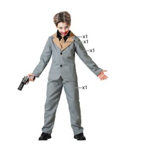 DISFRAZ DE JÓKER GRIS NIÑO