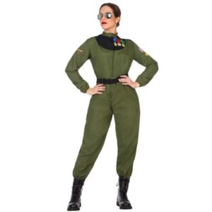 DISFRAZ DE PILOTO MILITAR MUJER