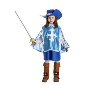 DISFRAZ DE MOSQUETERA AZUL BEBÉ