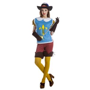 DISFRAZ DE MOSQUETERA AZUL MUJER