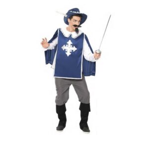 DISFRAZ DE MOSQUETERO AZUL HOMBRE