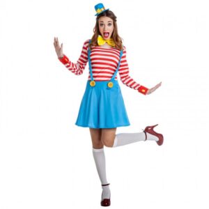 DISFRAZ DE PAYASA TIRANTES MUJER