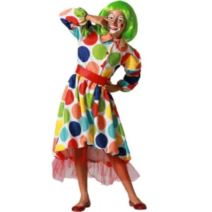 DISFRAZ DE PAYASA LUNARES NIÑA