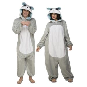DISFRAZ PIJAMA LOBO ADULTO