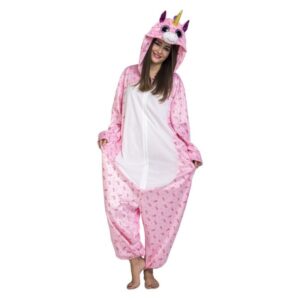 DISFRAZ PIJAMA UNICORNIO ROSA ADULTO