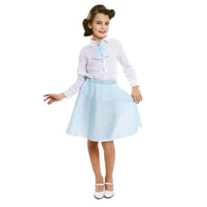 DISFRAZ DE PIN-UP SET AZUL PARA NIÑA