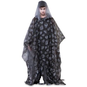 DISFRAZ PONCHO NEGRO ZOMBIE UNISEX
