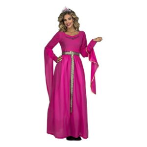 DISFRAZ DE PRINCESA MEDIEVAL ROSA MUJER