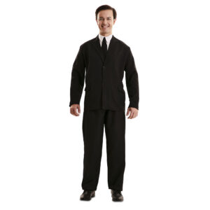 DISFRAZ TRAJE NEGRO UNISEX ADULTO