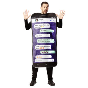 DISFRAZ DE WATSAPP MÓVIL HOMBRE