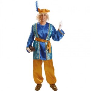 DISFRAZ DE PAJE REY MELCHOR AZUL PARA HOMBRE