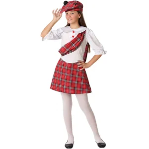 DISFRAZ DE ESCOCESA PARA NIÑA