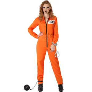 DISFRAZ DE PRESA NARANJA PARA MUJER