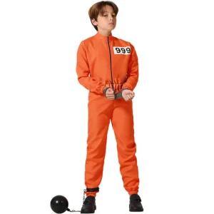 DISFRAZ DE PRESO NARANJA UNISEX INFANTIL