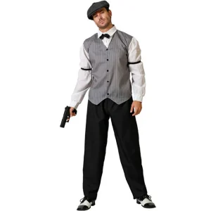 DISFRAZ DE GANSTER GRIS HOMBRE