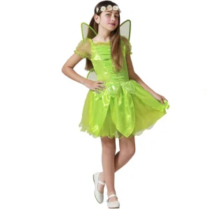 DISFRAZ DE CAMPANILLA DE CUENTO PARA NIÑA