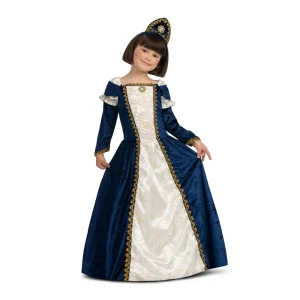DISFRAZ DE DAMA MEDIEVAL AZUL PARA NIÑA