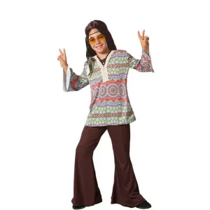 DISFRAZ DE HIPPIE NIÑO MARRÓN