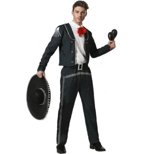 DISFRAZ MARIACHI TRAJE NEGRO HOMBRE
