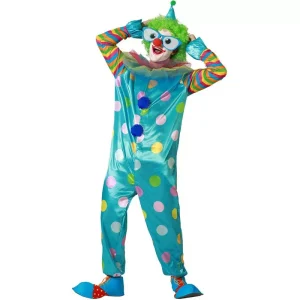 DISFRAZ DE PAYASO MULTICOLOR LUNARES HOMBRE