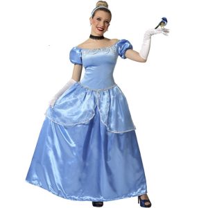 DISFRAZ DE PRINCESA CENICIENTA AZUL MUJER