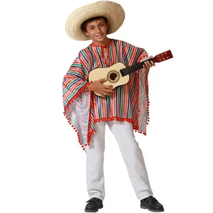 DISFRAZ DE MEJICANO MULTICOLOR PARA NIÑO