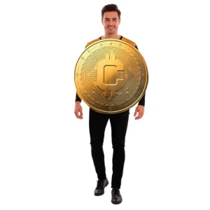 DISFRAZ DE BITCOIN UNISEX PARA ADULTO