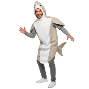 DISFRAZ DE TIBURÓN SALVAJE ADULTO