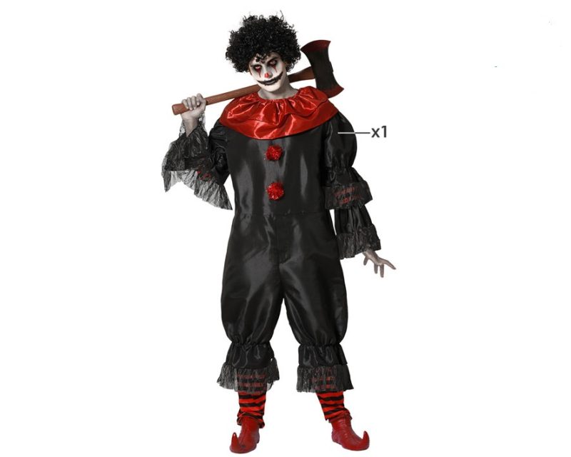 DISFRA DE PAYASO NEGRO PARA HOMBRE