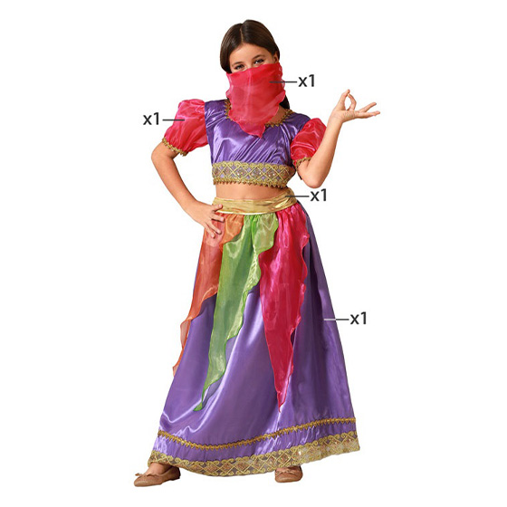 disfraz bailarina árabe multicolor para niña - DISFRACES NIÑA