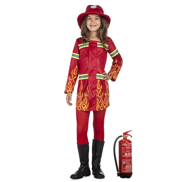 disfraz bombera niña - DISFRAZ DE BOMBERA NIÑA