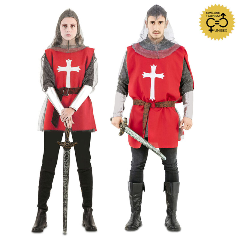disfraz capa guerrero medieval rojo unisex 800x800 - DISFRAZ CAPA GUERRERO MEDIEVAL ROJO UNISEX
