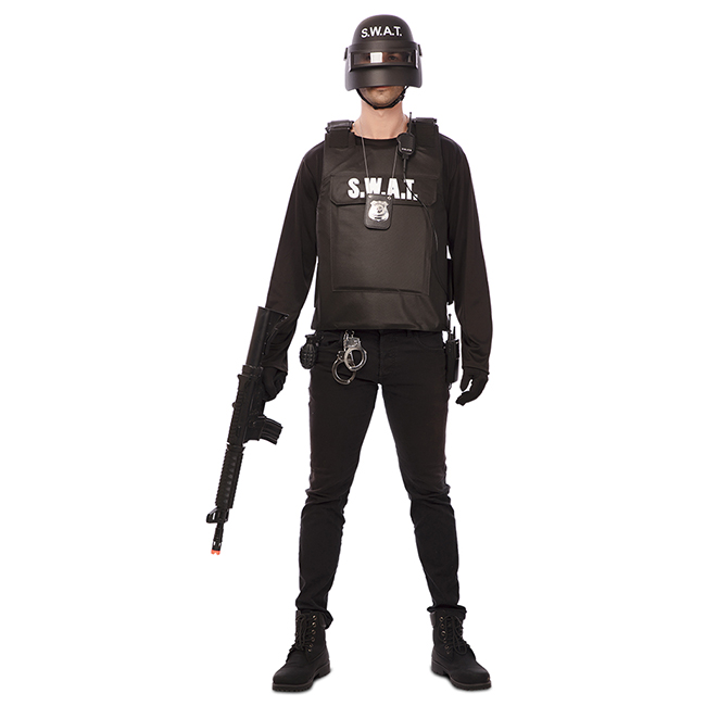disfraz chaleco de swat adulto - DISFRACES HOMBRE
